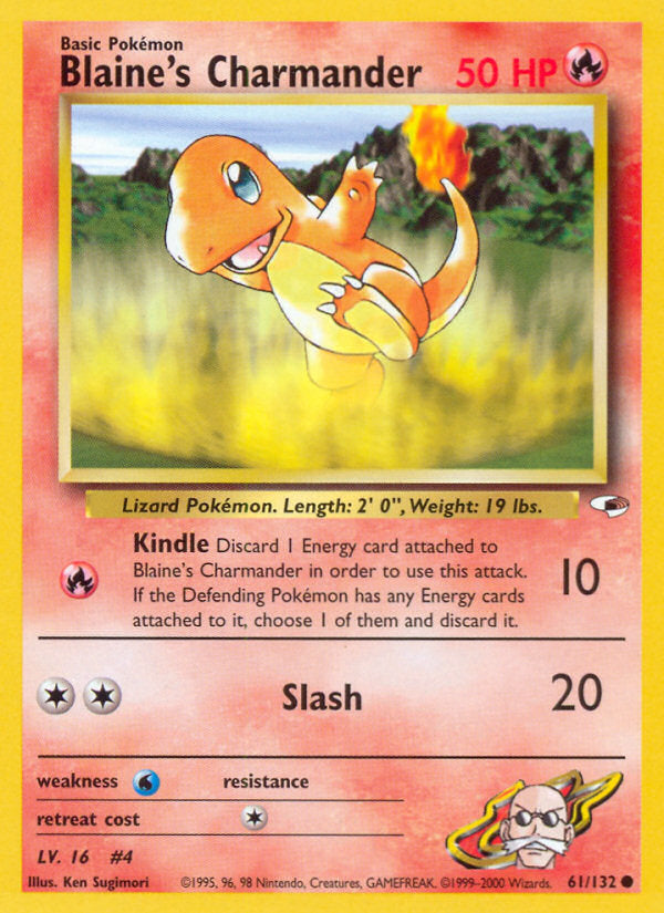 Gym Heroes Blaine's Charmander #61/132 unlimited
